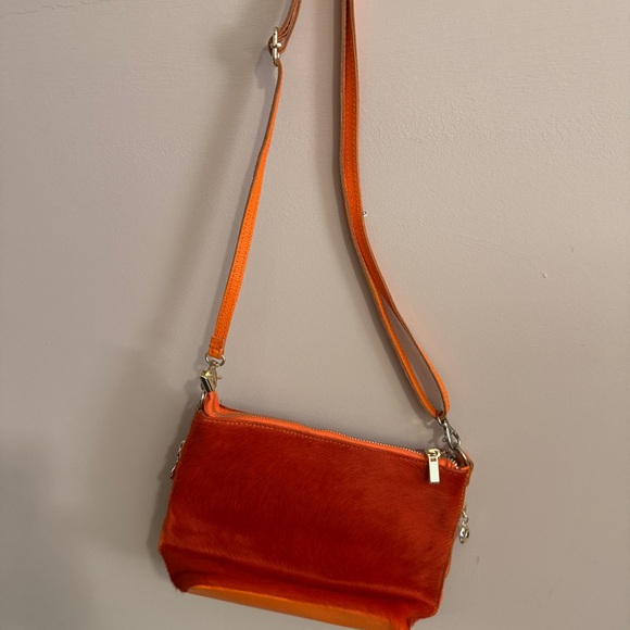 Genuine Leather Calf Pony Hair crossbody bag - Picture 3 of 6